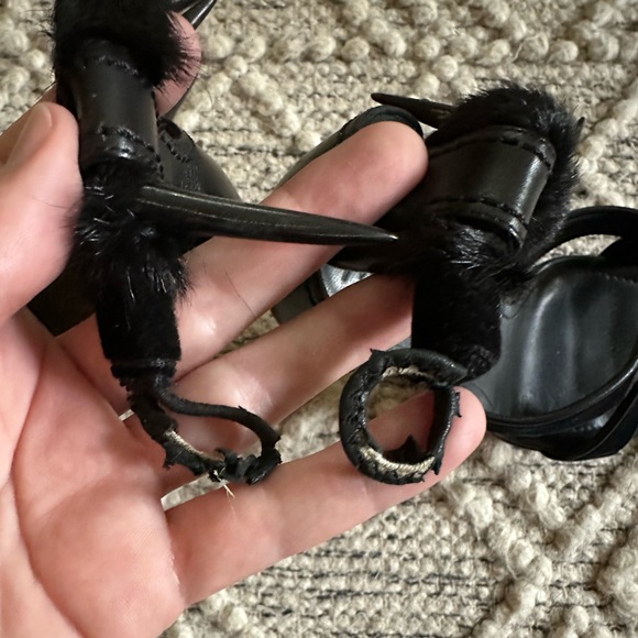 Vintage YSL Black Velvet Mombasa Claw Heels | 37.5 - Picture 11 of 15